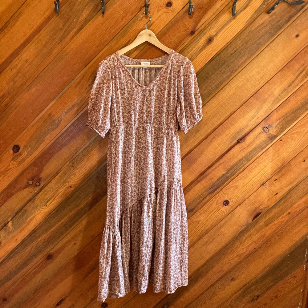 Sundance floral maxi dress with lace